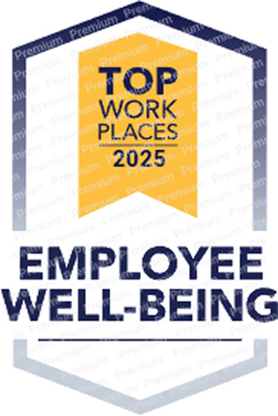 2025 Top Work Places Employee Well-Being award