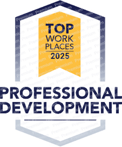 2025 Top Work Places Professional Development award